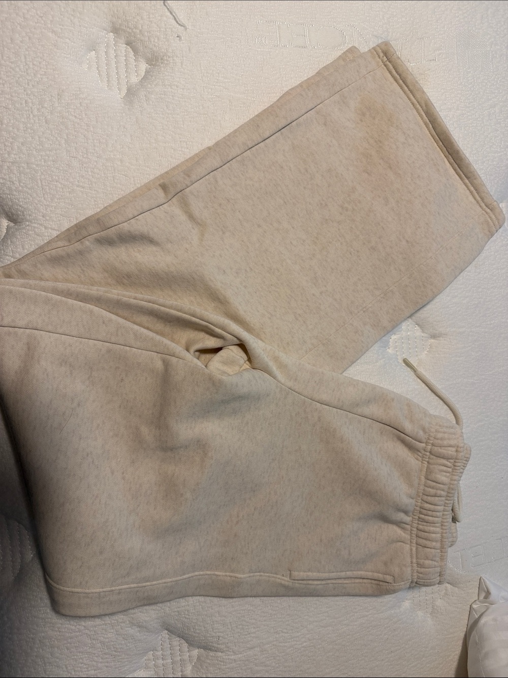 aerie Wide Leg Sweatpants in Light Beige